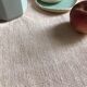 Old hemp harvest tablecloth tinted in pink tea
