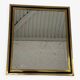 Vintage steel and brass mirror
