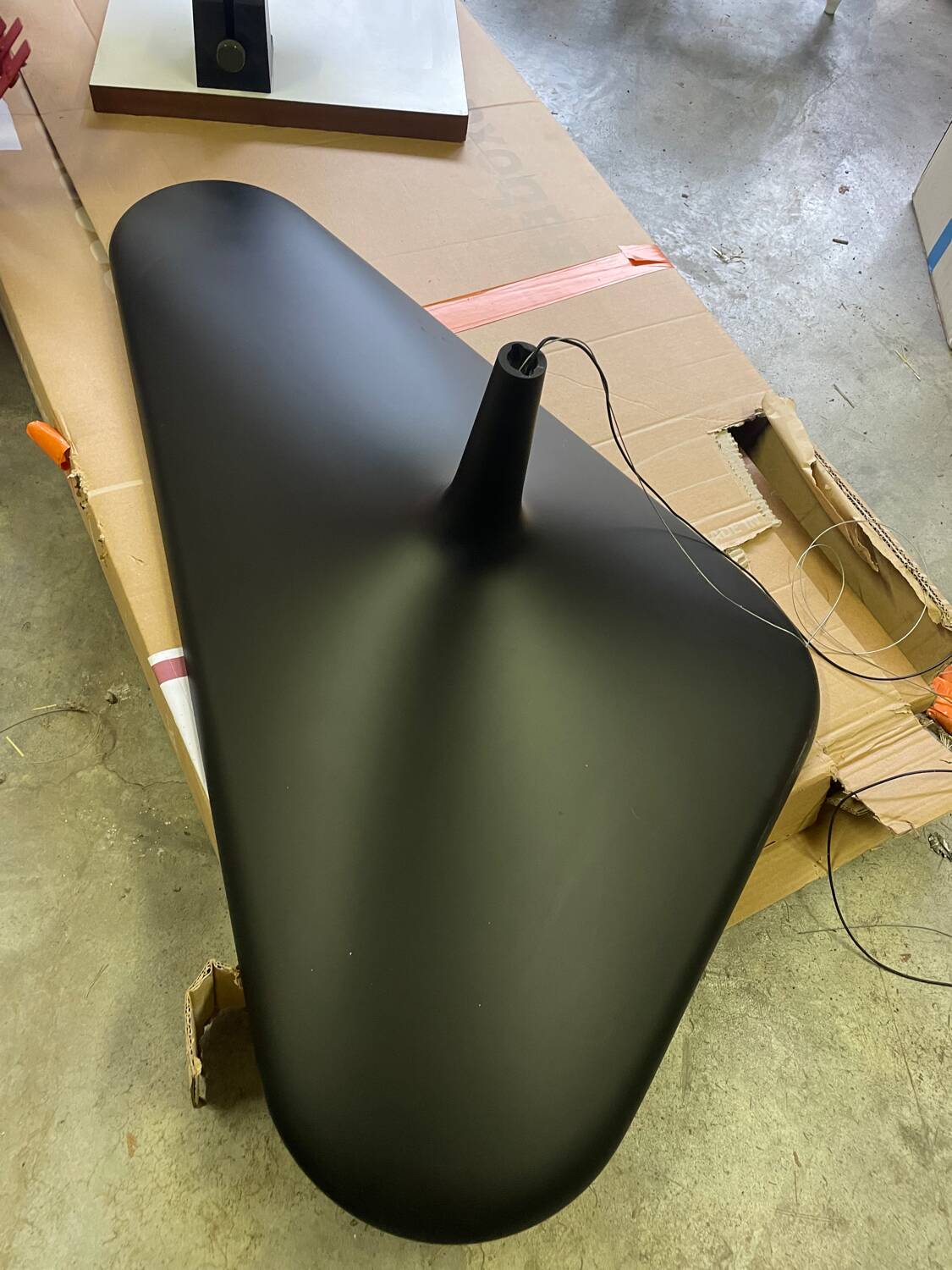 Ceiling light, black sun - luceplan