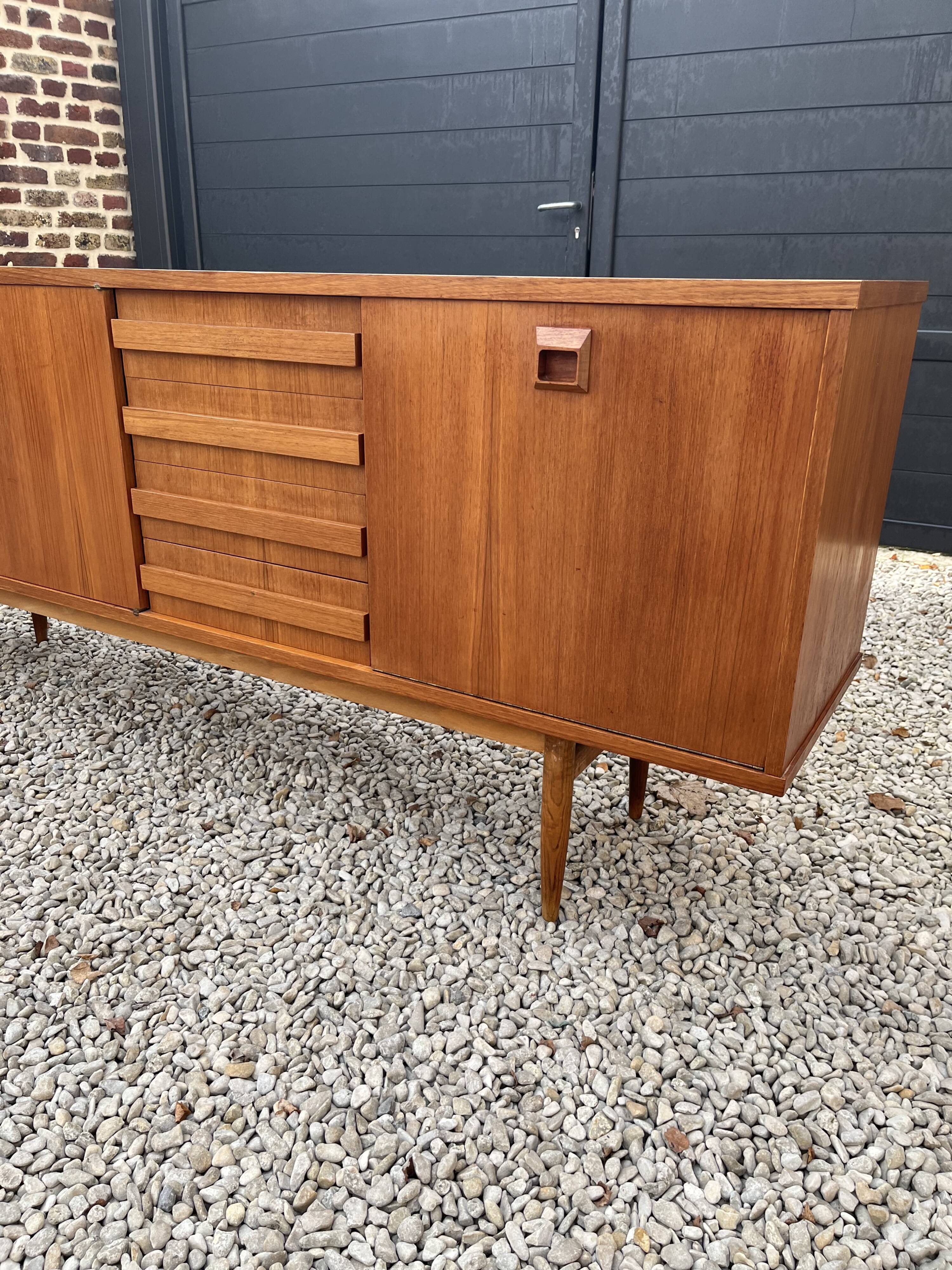 Scandinavian teak row