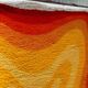 1970 vintage orange Bergos wool rug