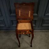 Petite table à ouvrage en marqueterie XIXe