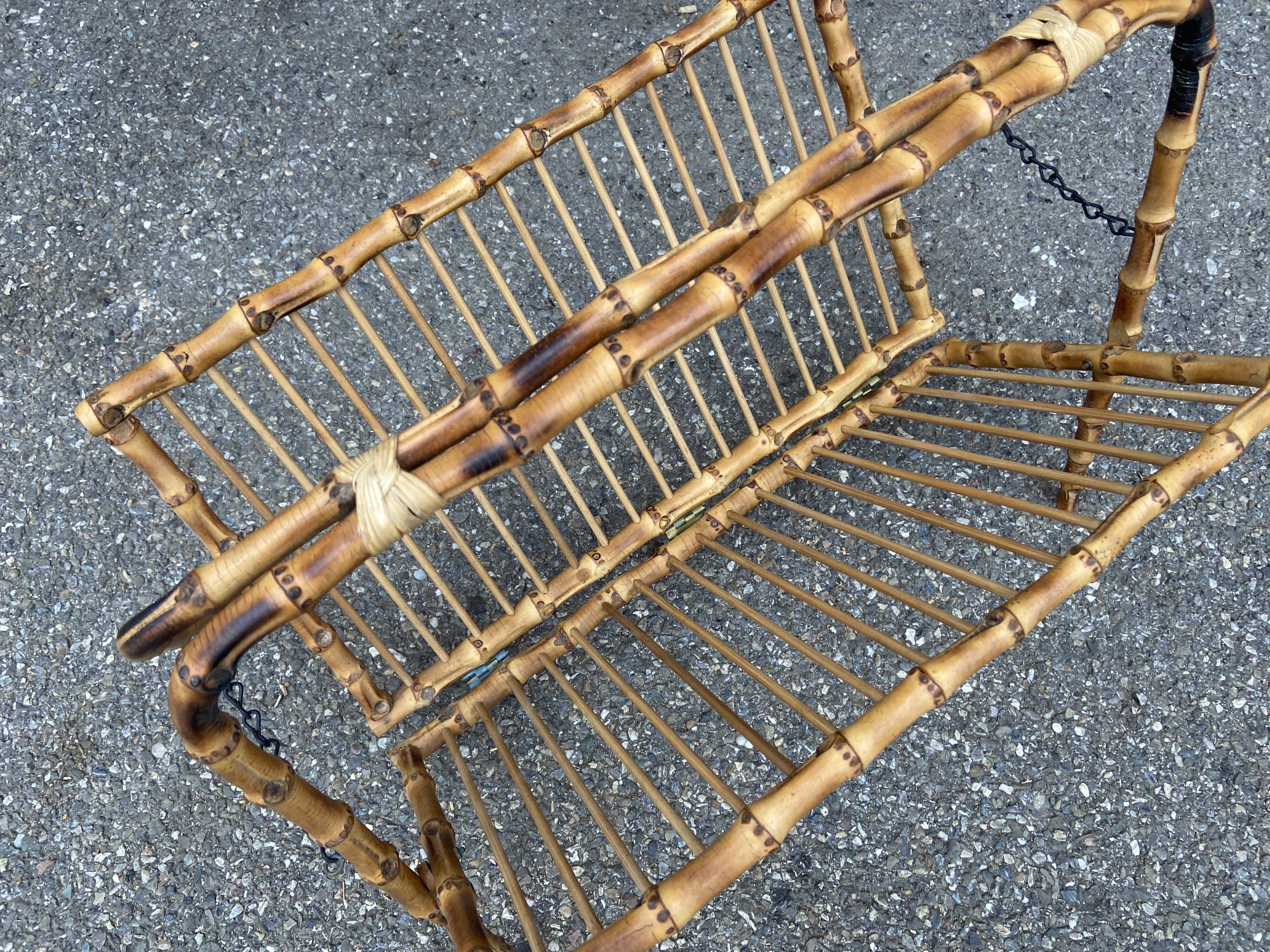 Vintage bamboo magazine door 1940