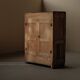 Small peasant-style piece of furniture made of solid wood, circa 1900
