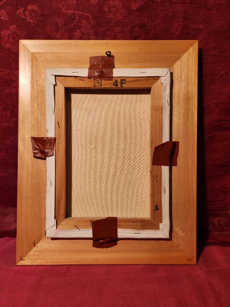 Oil painting on canvas Female nude framed signed