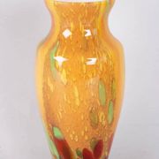 La Rochere glass paste vase, signed
