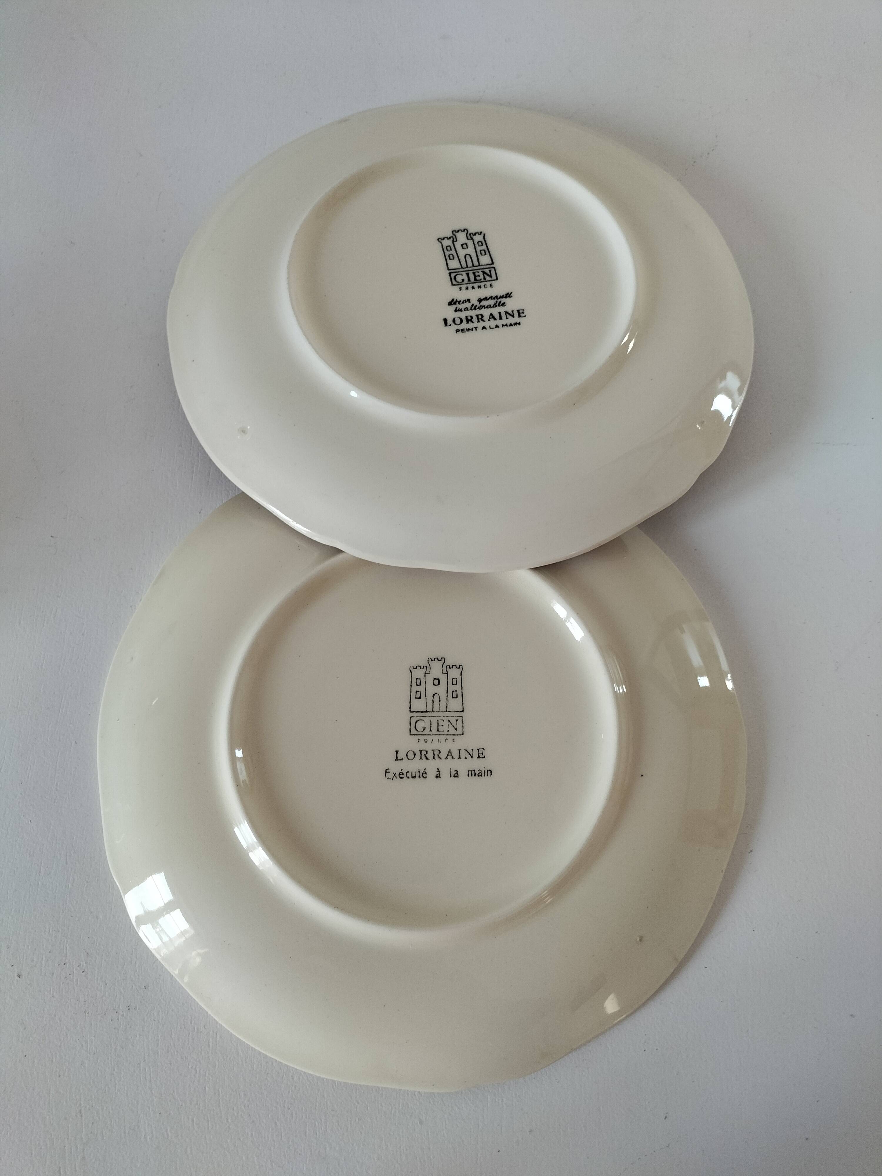 Gien plates, La Lorraine model