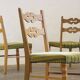 Chaises de salle à manger en chêne danois moderniste brutaliste des années 1960 dans le style de Henning Kjærnulf.
