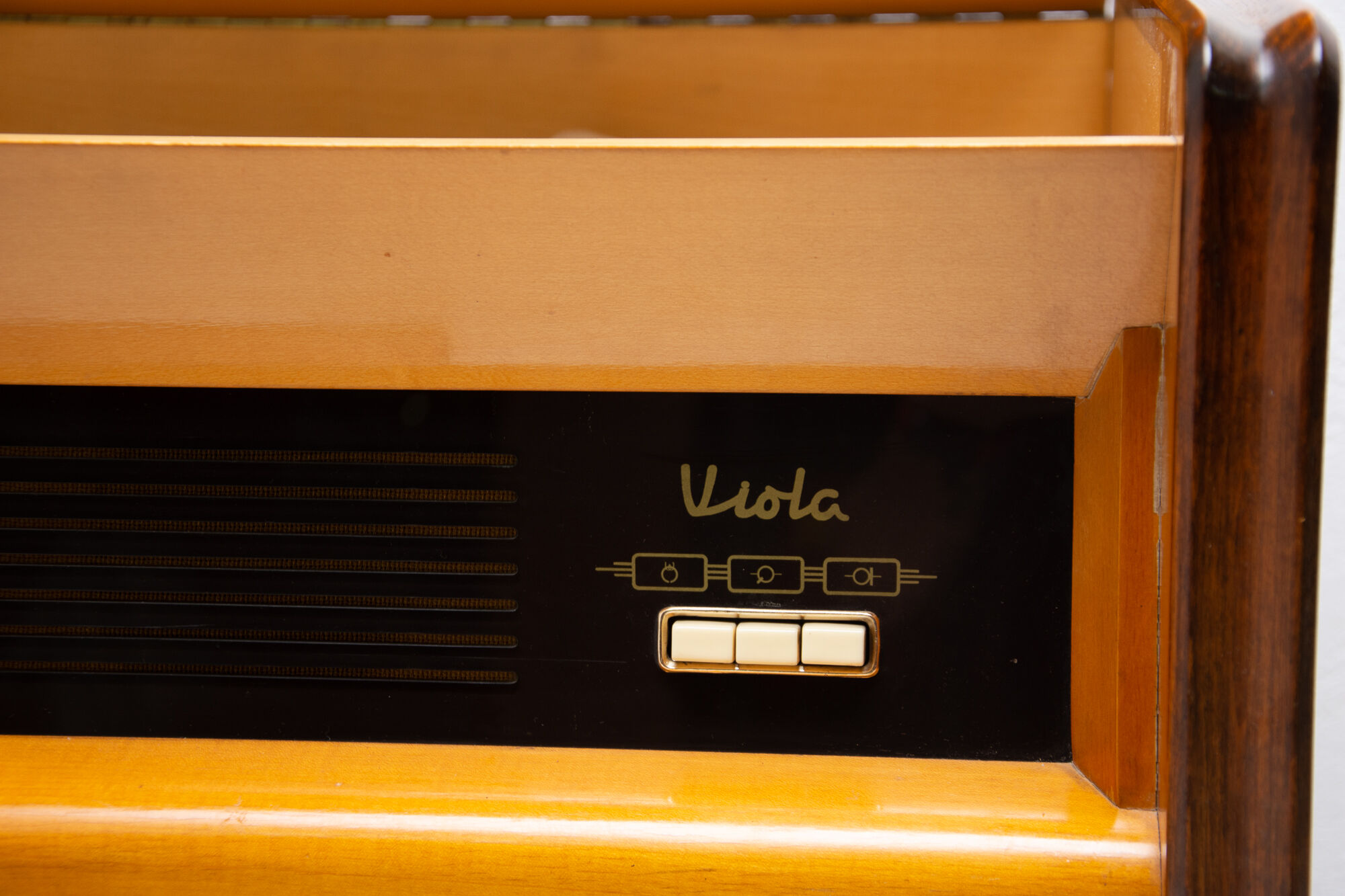 Record player and radio Tesla, Czechoslovakia, 1950