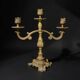 Pair of Napoleon III candelabra in brass, 19th century