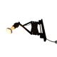 Scissor lamp | Harmonica lamp | wall lamp | vintage | Teak | 70's |