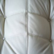 Vintage Leather Kashima Sofa in White Leather by Michel Ducaroy for Ligne Roset, 1980s