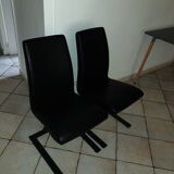 Chaises design en cuir veritable