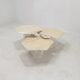 Set of 3 Italian Carrara Marble Side Tables, 1980s