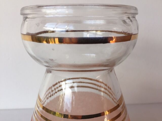 Granite frosted glass hyacinth vase