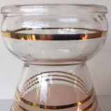 Granite frosted glass hyacinth vase