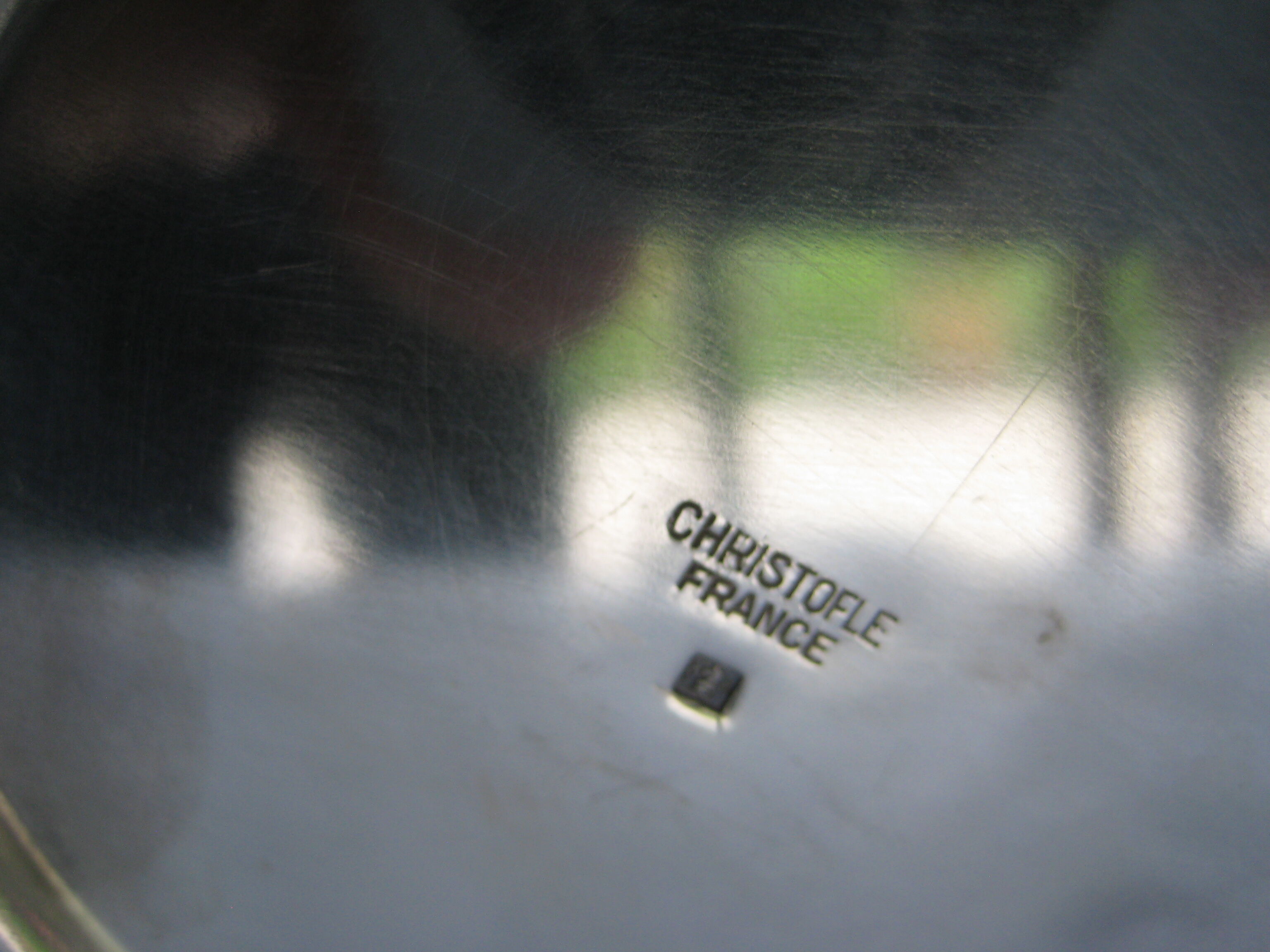 Silver metal tea tree "Christofle"