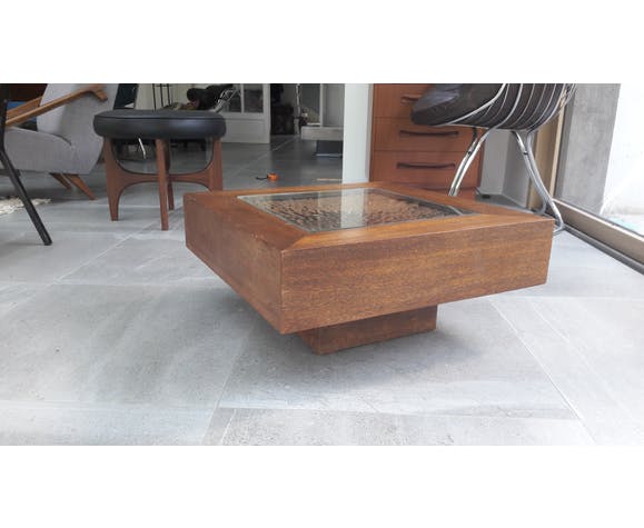 Coffee table by Italian designer Romeo Rega, 1970