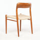 Lot de quatre chaises, Niels Otto Moller, modèle 75