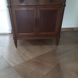 vintage - Small style chest of drawers - Louis XVI marble top with 1 drawer and 2 doors