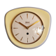 Vintage ceramic clock silent wall clock "Golden yellow guarantor"