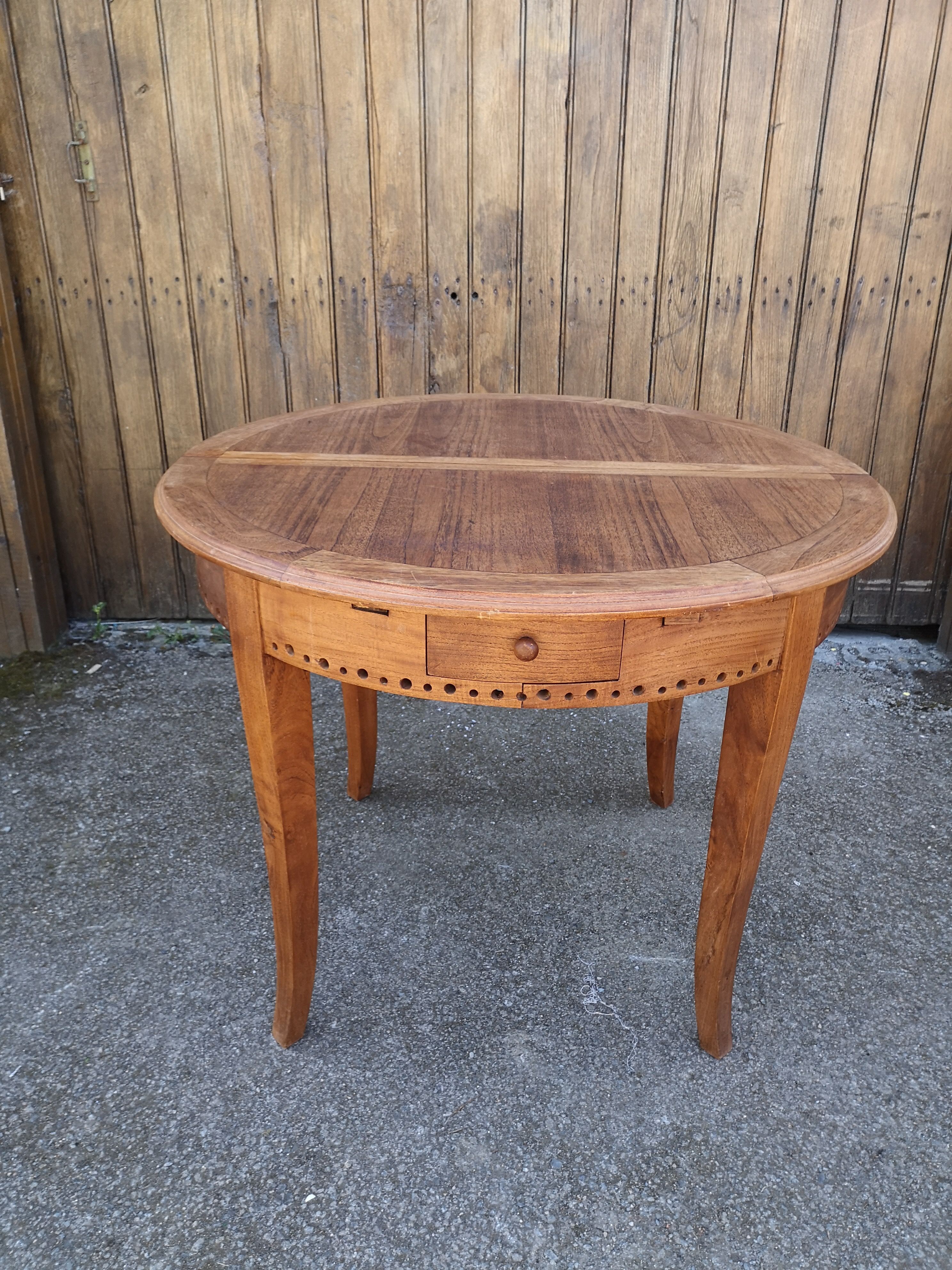 Teak dining table