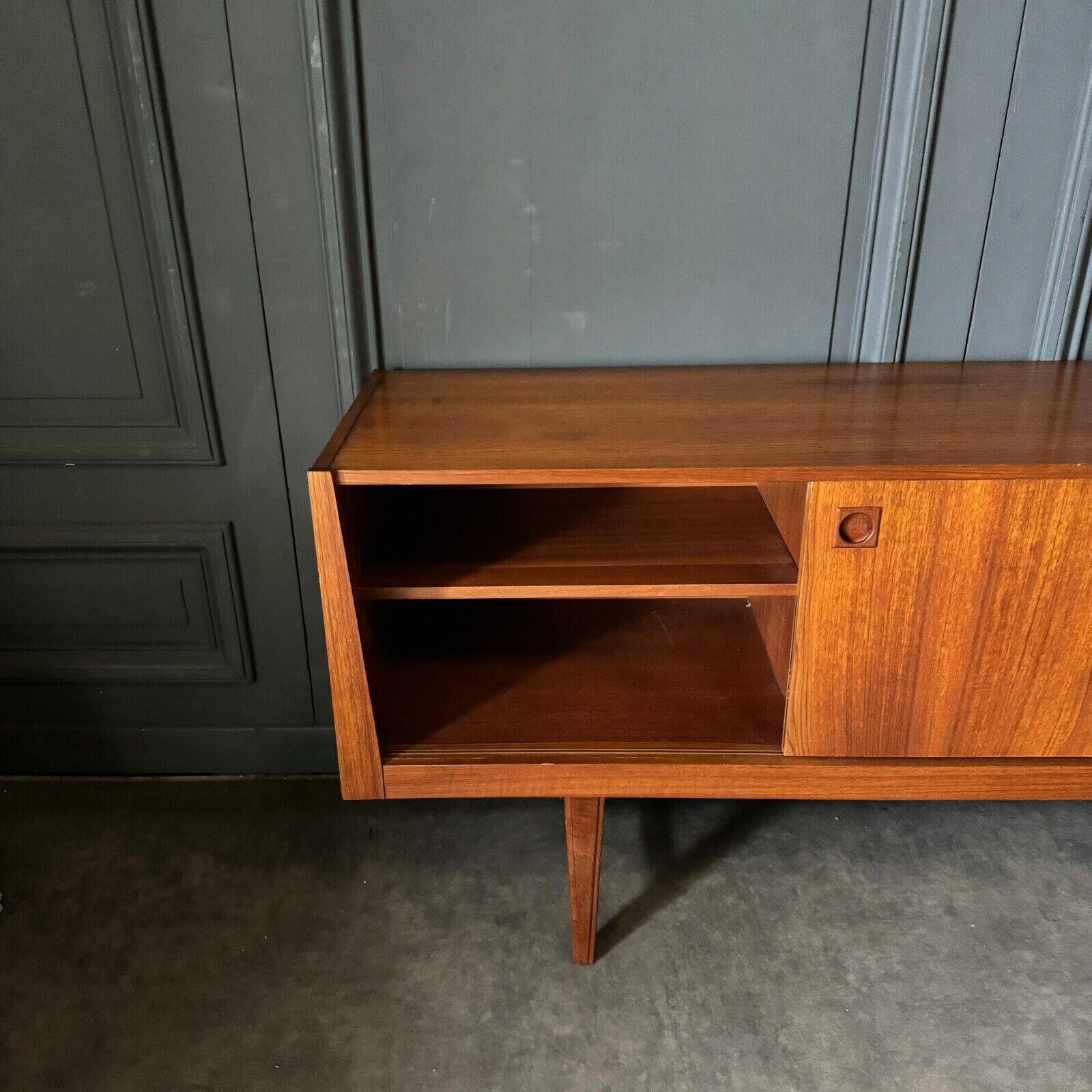 Scandinavian sideboard with 3 sliding drawers, 1960