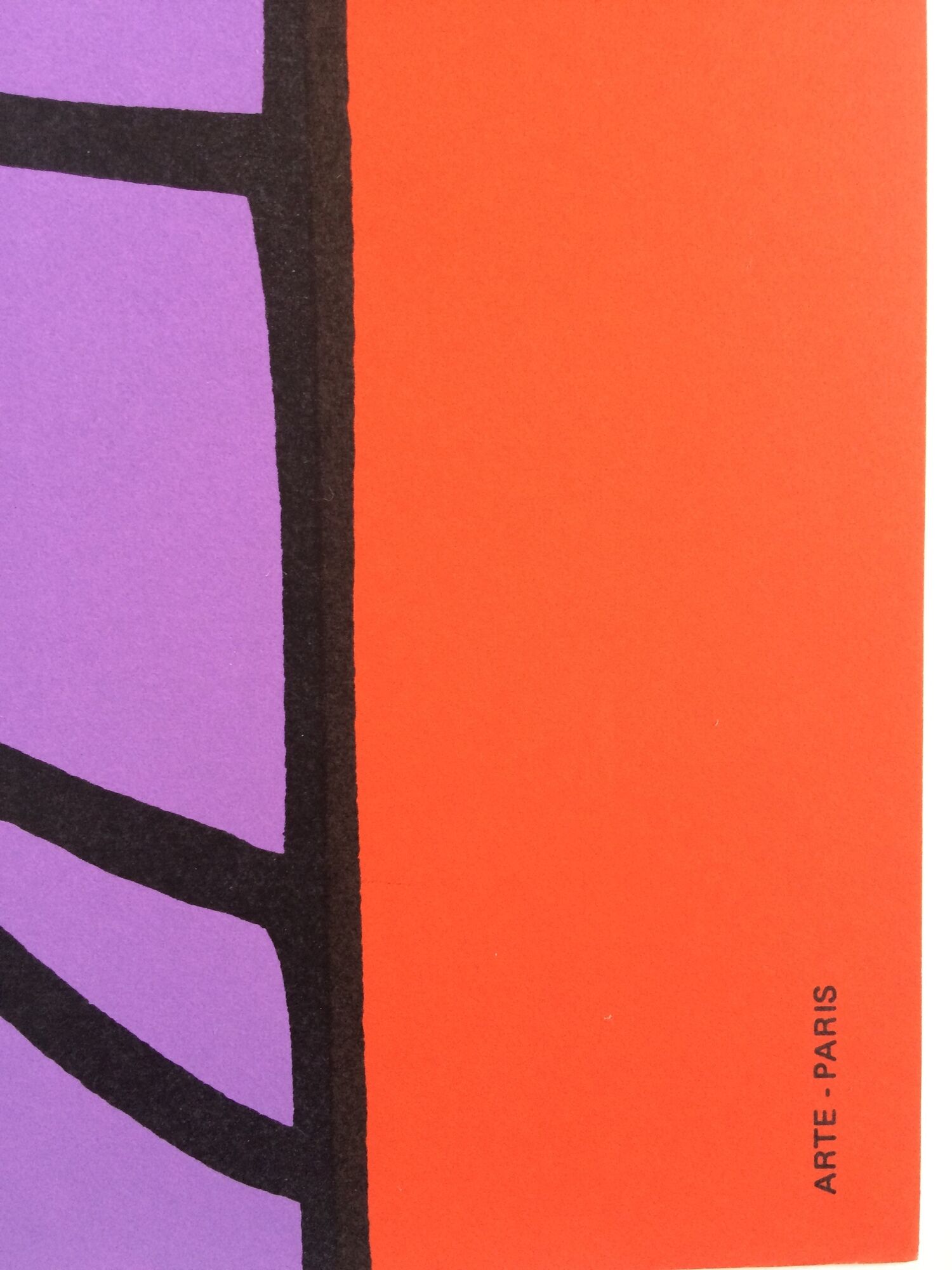 Valerio adami, galerie maeght, 1975. original poster printed in lithography