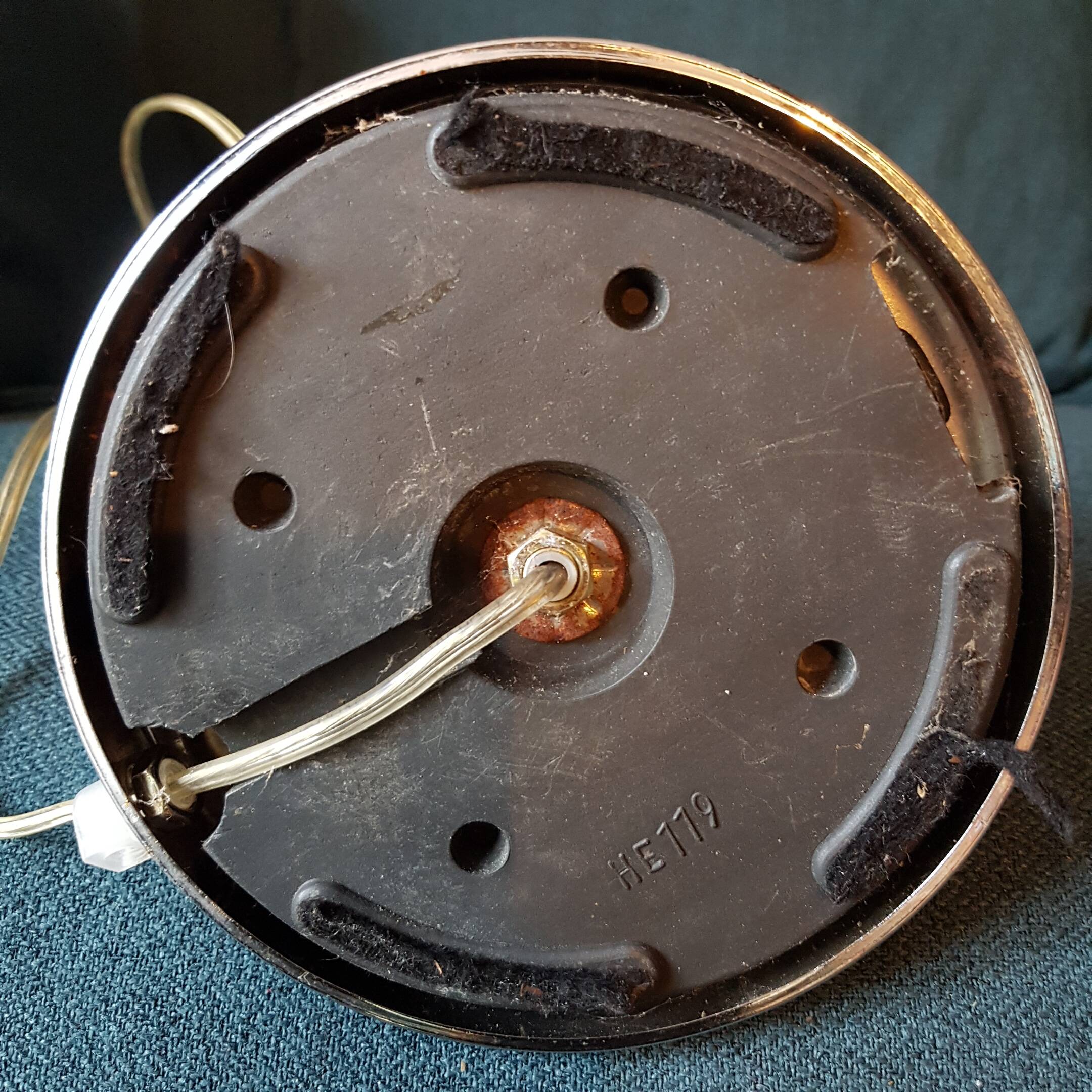 Late 70's psychedelic style reflective lamp