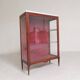 Mahogany display cabinet with marble top, 1920s