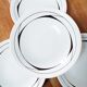 Set of 4 hollow plates Oxford Brazil