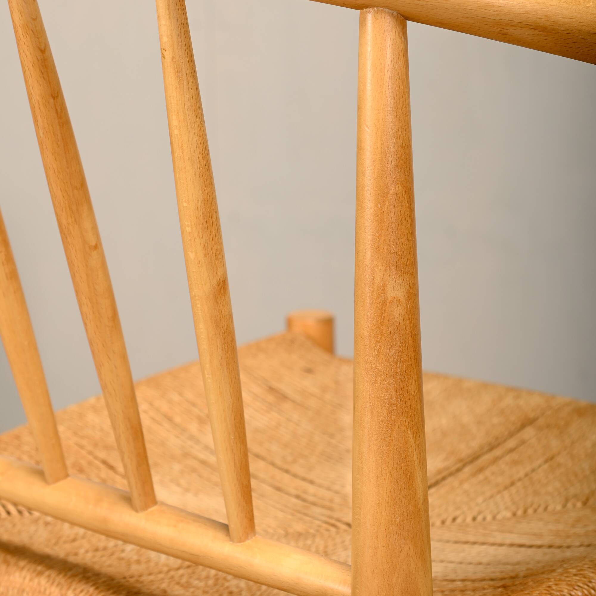 Erik Ole Jørgensen J151 Dining Chairs in beech and papercord for FDB Møbler