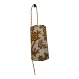 Vintage 1960s floral fabric portable lamp