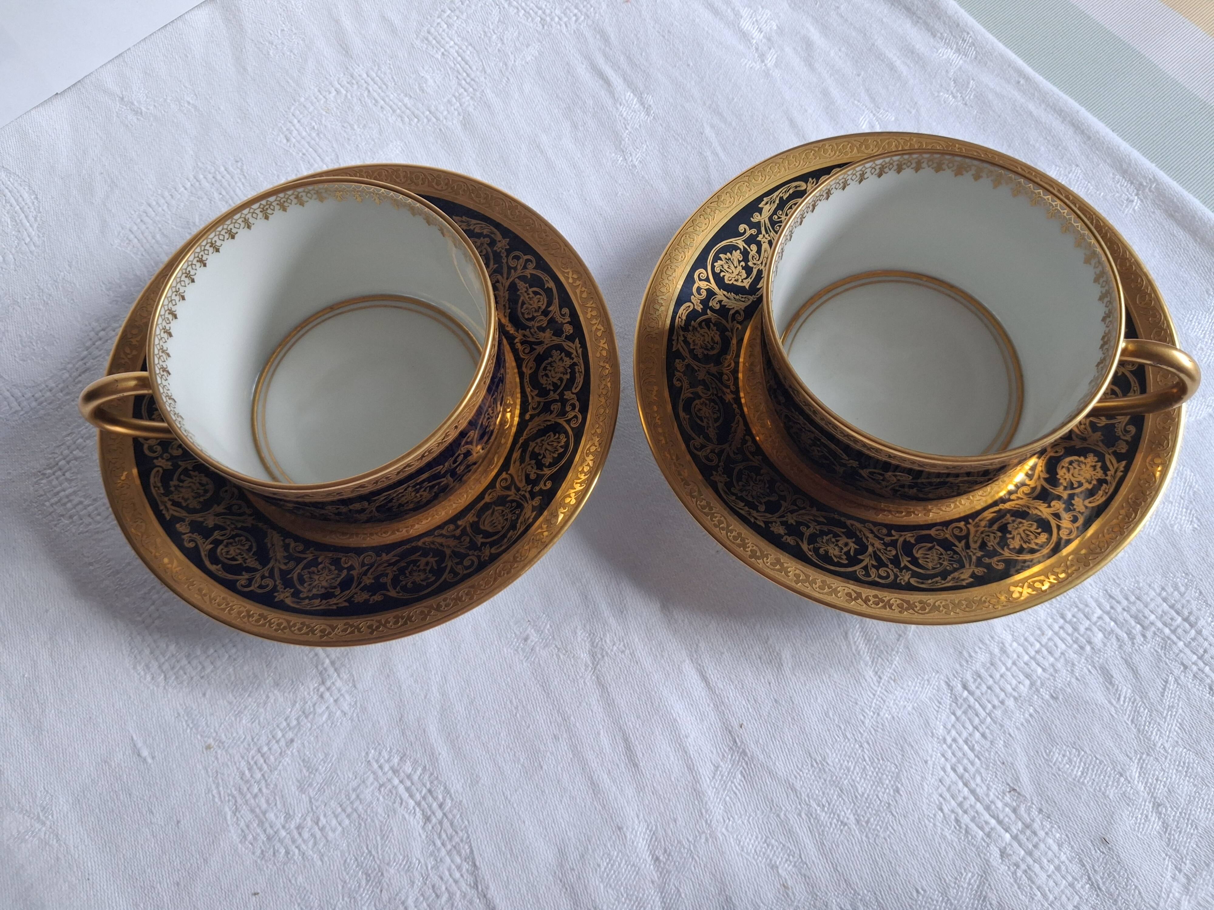 2 tasses à thé haviland