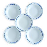 Set of 5 Lustucru deep plates
