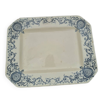 Plat rectangulaire terre de fer Longchamp Médicis