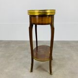 Side table pedestal table marble kidney louis XV style