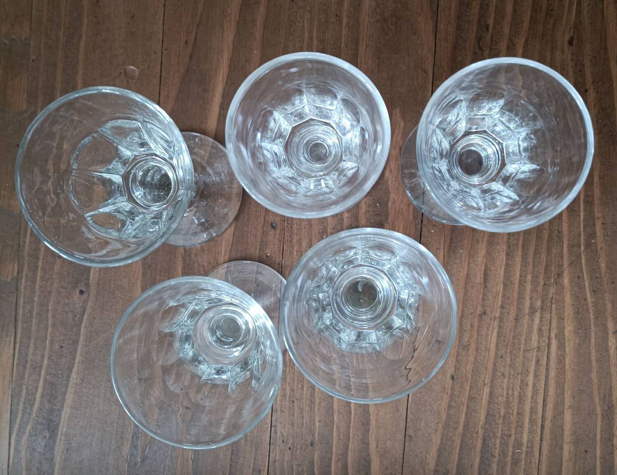 Lot de verres à liqueur en cristal