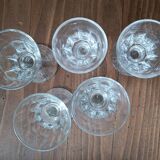 Set of crystal shot glasses