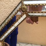 Antique mirror in gilded wood 85 x 59 cm