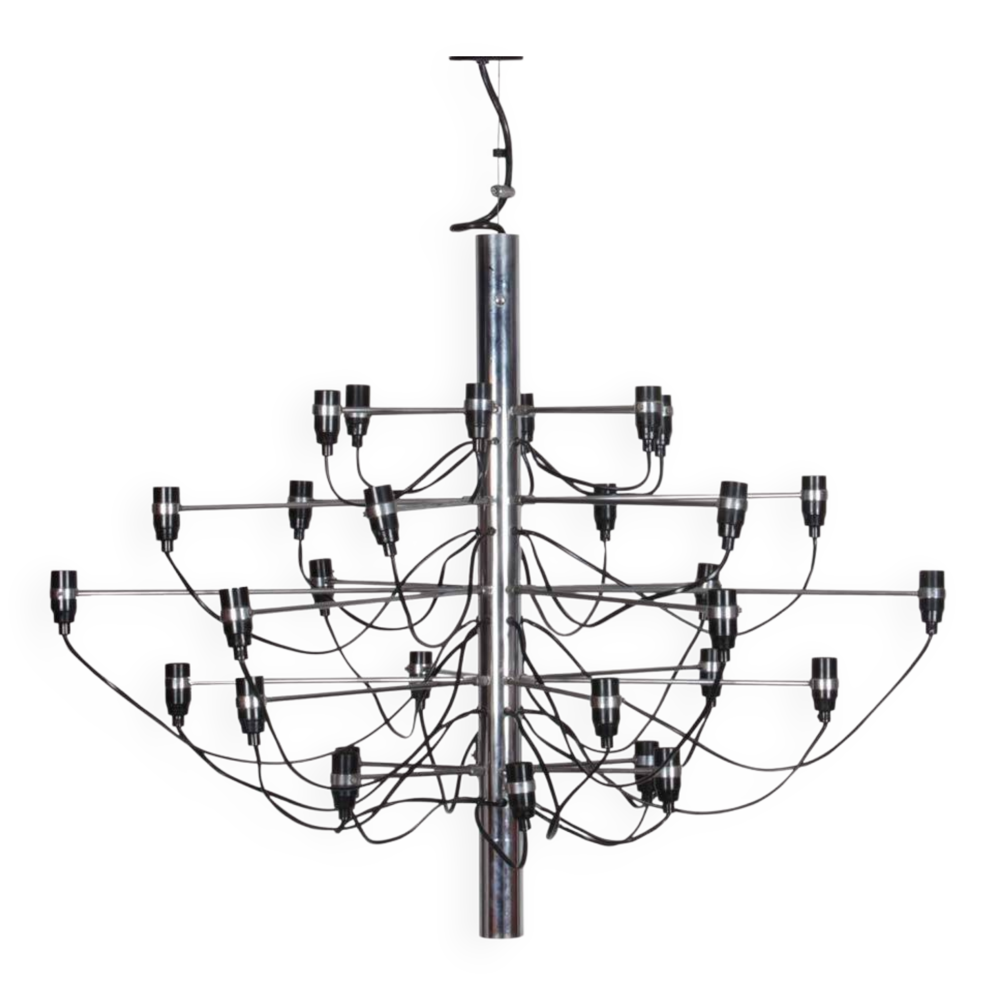 Chandelier by Gino Sarfatti, model 2097/30, Arteluce edition, 1970
