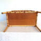 Bamboo and rattan bedside shelf