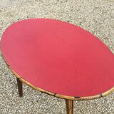 Rattan painted table