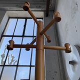 80s pine coat rack