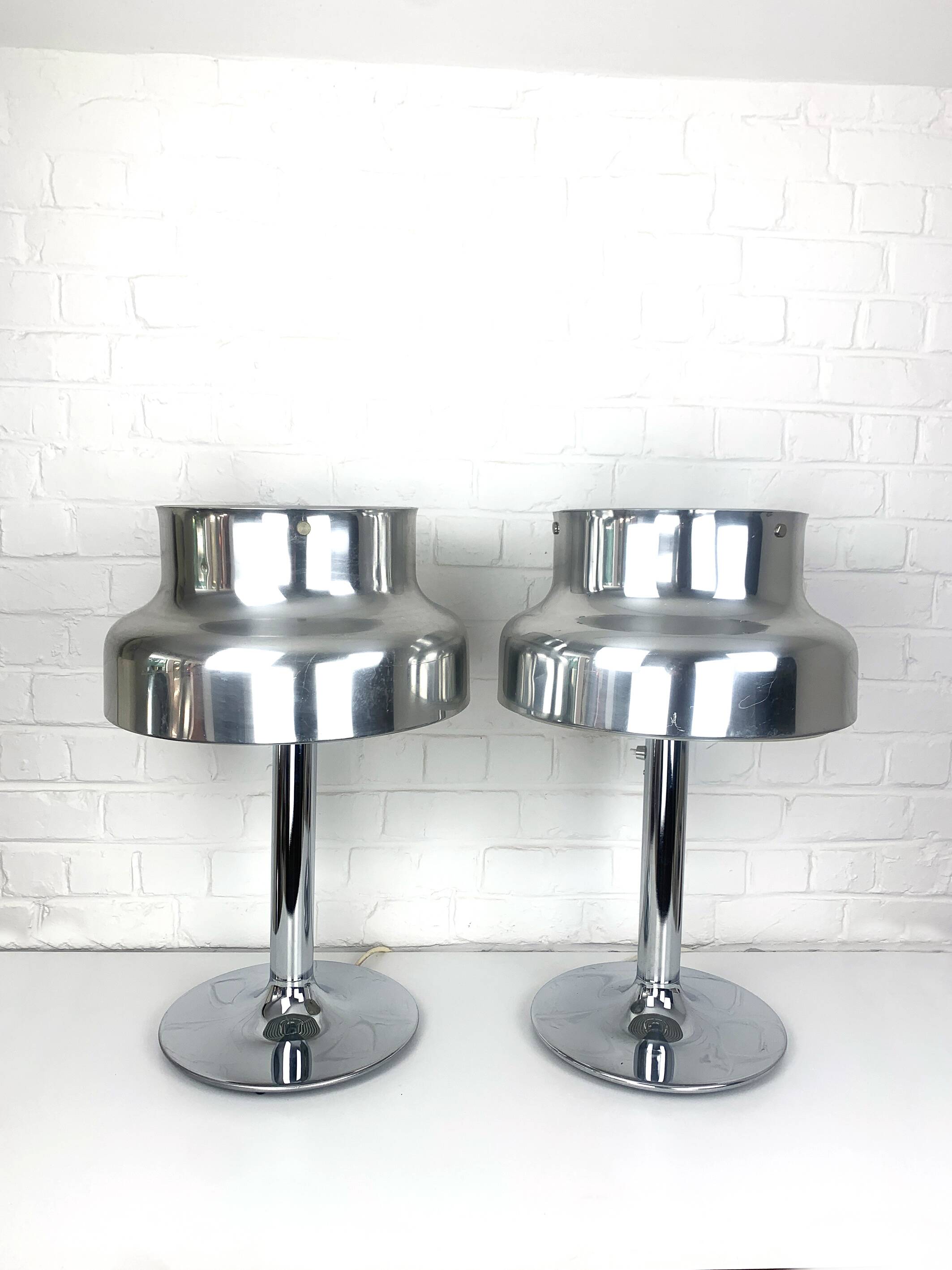 Pair of Bumling Anders Pehrson Table Lamps for Ateljé Lyktan, Space Age, 1960s
