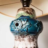 70's beige blue floor lamp