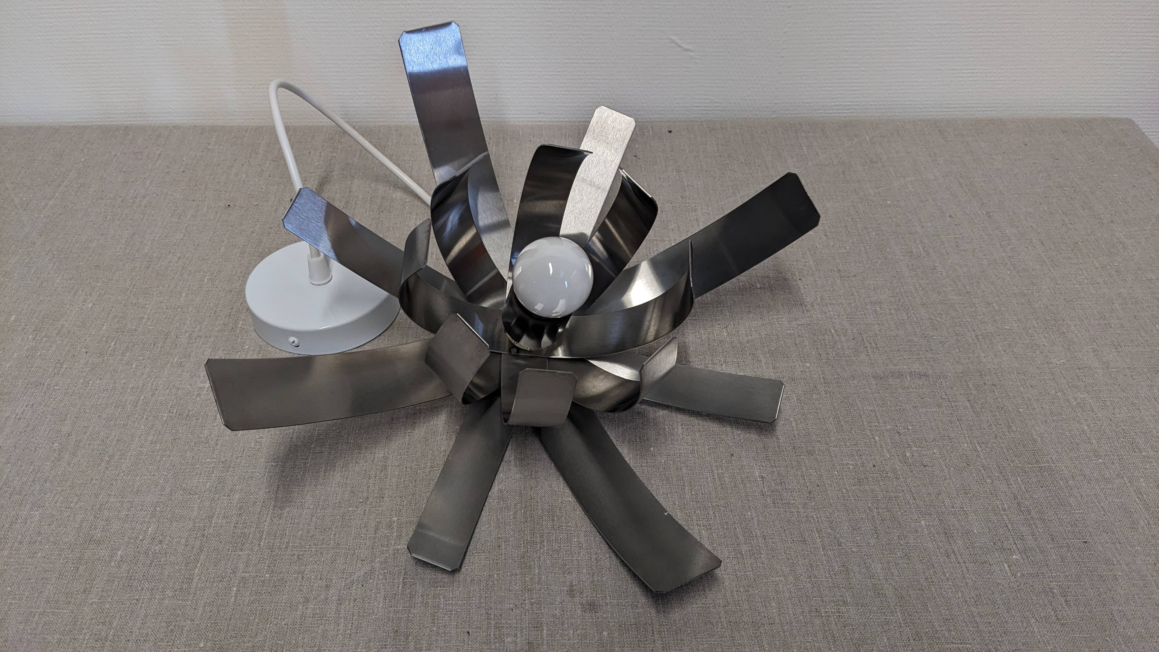 Space Age "Flower" pendant light by Jocelyne Trocmé for Oxar France circa 1970