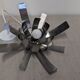 Space Age "Flower" pendant light by Jocelyne Trocmé for Oxar France circa 1970