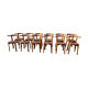 Ensemble de 12 chaises à accoudoirs