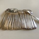 Set of 12 knives and 12 forks of brasserie La Coupole 1970